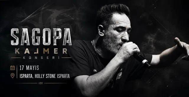 Sagopa Kajmer Konseri etkinliği için promosyon bannerı
